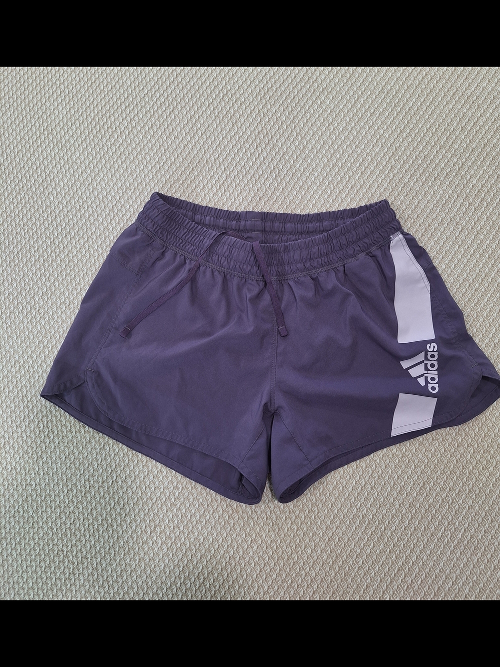 Adidas Logo Women's Purple Athletic Shorts